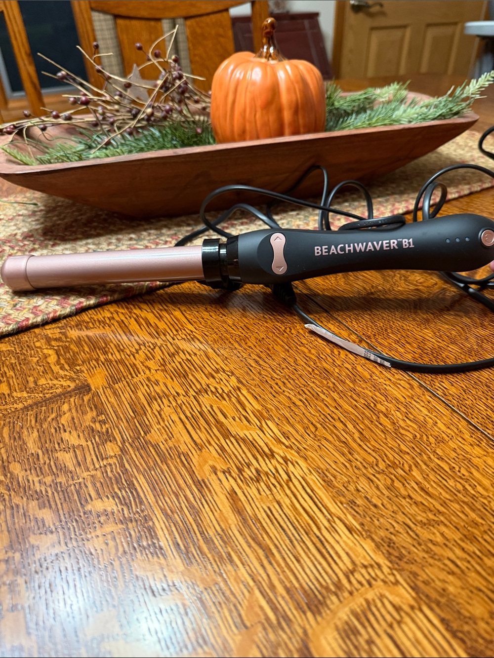 Beachwaver B1 Curling Iron in Rose Gold and Black - Women’s Styling Tool